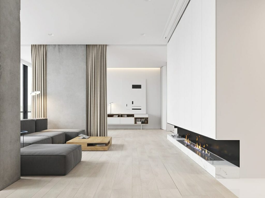 minimalist design interior living